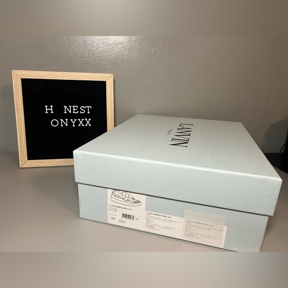 LANVIN
Leather Curb Sneakers Sz 37EU - Picture 13 of 14